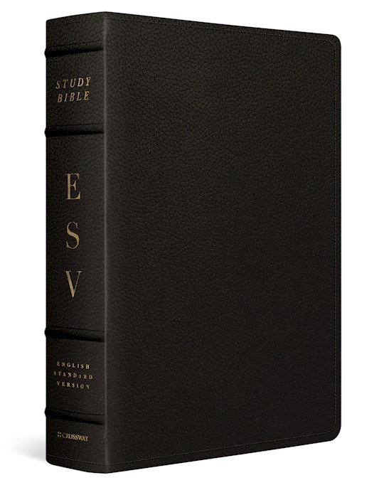 {=ESV Study Bible/Large Print-Deep Brown Buffalo Leather}