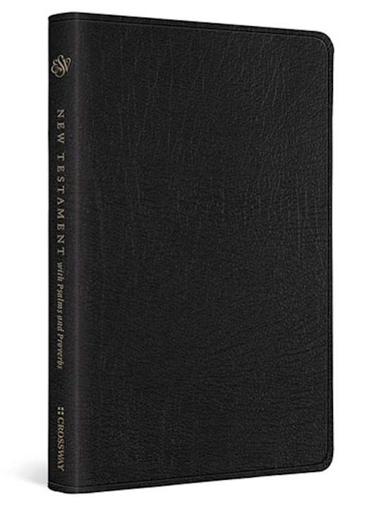 {=ESV New Testament With Psalms And Proverbs-Black Genuine Leather}