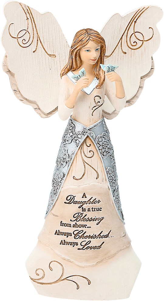 {=Figurine-Angel-A Daughter Is A True Blessing... (6")}