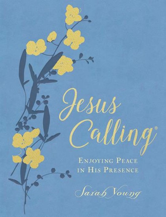 {=Jesus Calling Large Print (Deluxe)-Light Blue Leathersoft}