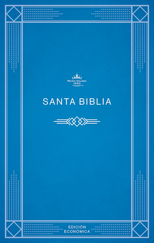 {=Span-RVR 1960 Economy Bible (Biblia economica de evangelismo)-Blue Softcover}