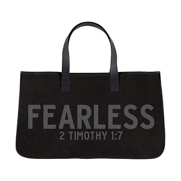{=Canvas Tote-Fearless (20" x 11" w/6"Gusset)}