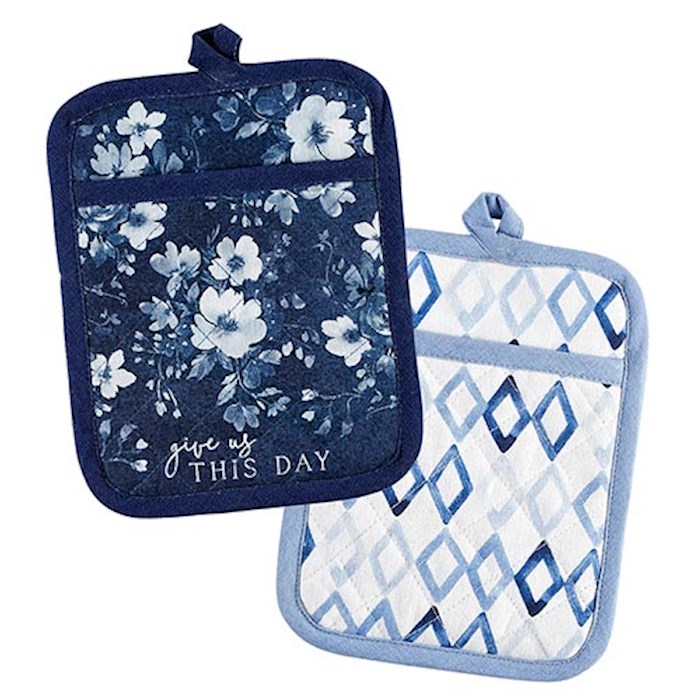 {=Oven Mitt Set-Give Us This Day (7" x 9") (Set Of 2)}