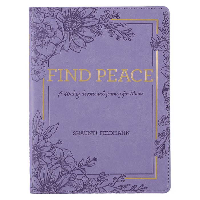 {=Devotional Gift Book-Find Peace for Moms-365 Daily Devotions-Faux Leather}