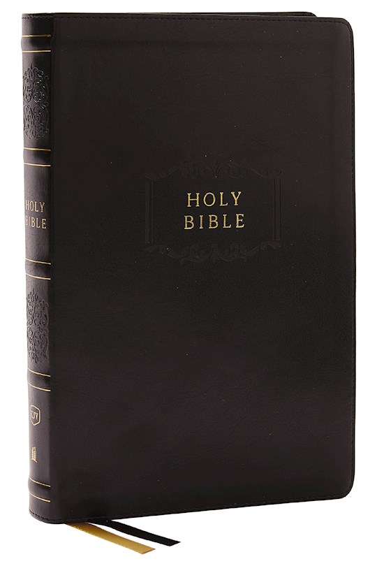 {=KJV Center-Column Reference Bible (Comfort Print)-Black Leathersoft}