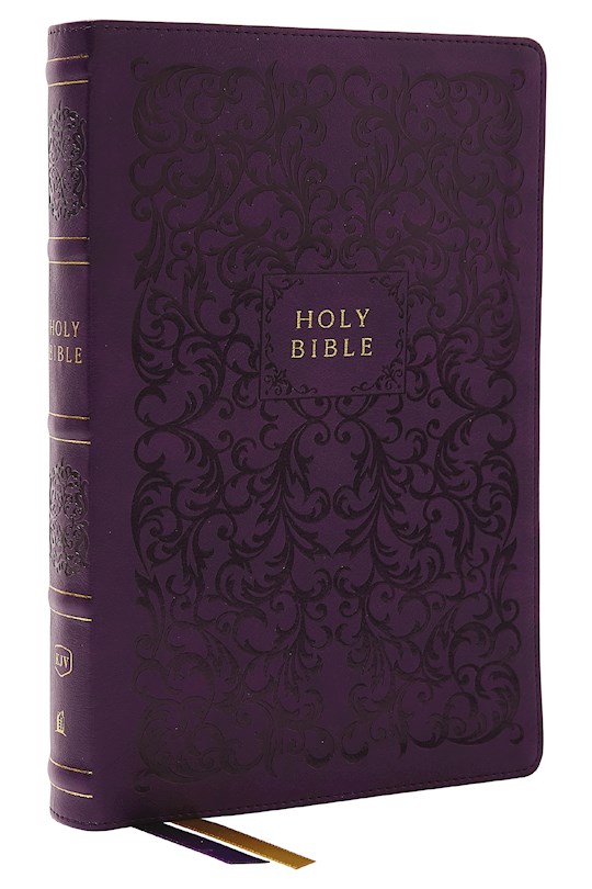 {=KJV Center-Column Reference Bible (Comfort Print)-Purple Leathersoft Indexed}