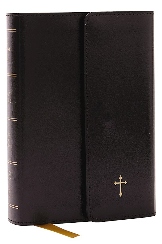 {=KJV Compact Reference Bible (Comfort Print)-Black Leatherflex}