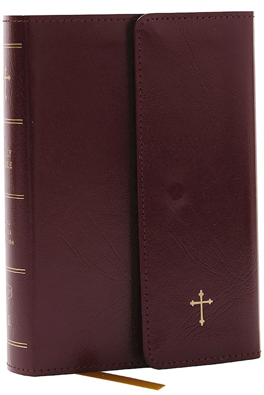 {=KJV Compact Reference Bible (Comfort Print)-Burgundy Leatherflex}