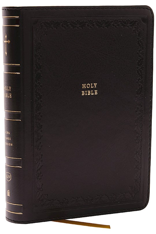 {=KJV Compact Reference Bible (Comfort Print)-Black Leathersoft}
