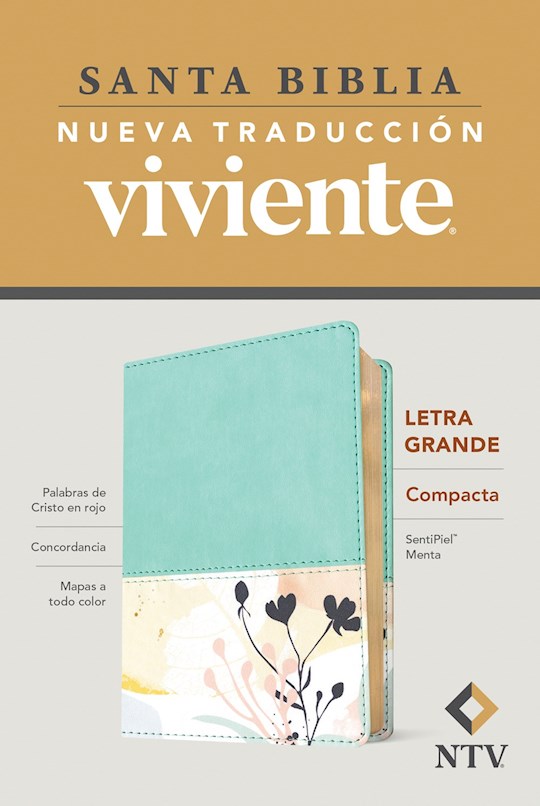 {=Span-NTV Compact Large Print Bible (Santa Biblia Edicion Compacta  Letra Grande)-Mint LeatherLike}