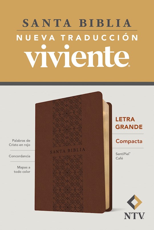 {=Span-NTV Compact Large Print Bible (Santa Biblia Edicion Compacta  Letra Grande)-Brown LeatherLike}