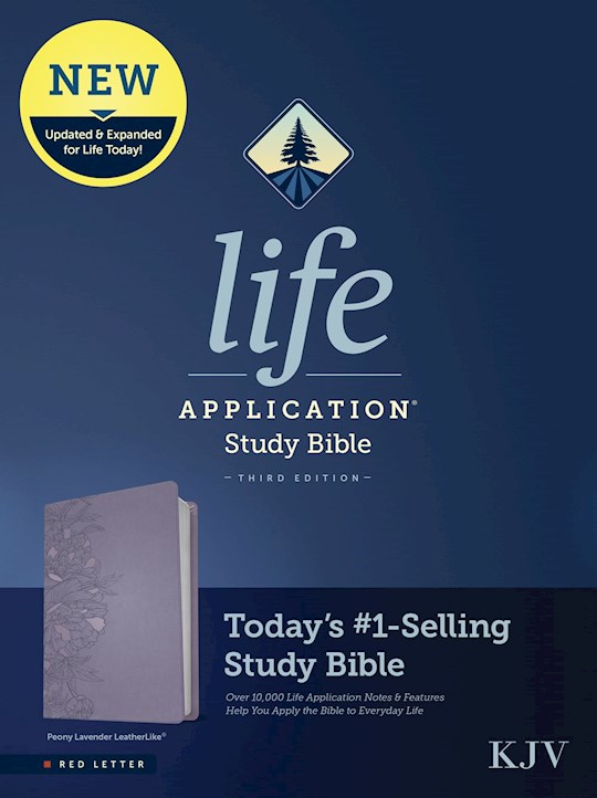 {=KJV Life Application Study Bible (Third Edition)-RL-Peony Lavender LeatherLike}