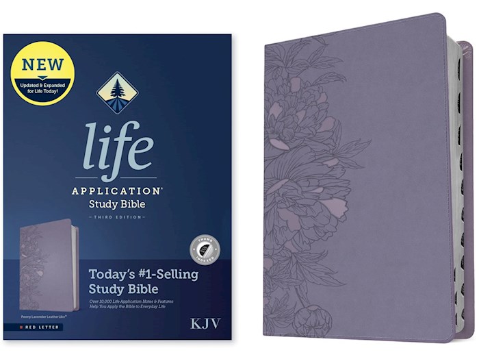 {=KJV Life Application Study Bible (Third Edition)-RL-Peony Lavender LeatherLike Indexed}
