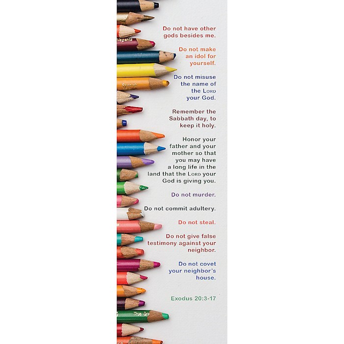 {=Bookmark-10 Commandments For Kids (Pack Of 25)}