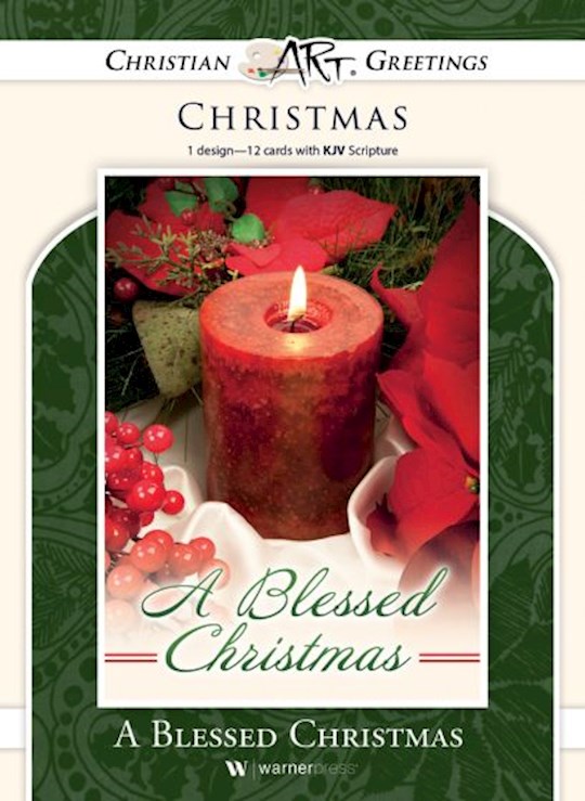 {=Card-Boxed-A Blessed Christmas Solid Pack (John 8:12  KJV) (Box Of 12)}