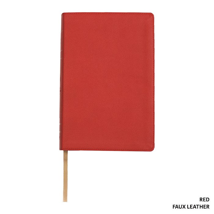 {=LSB Handy Size Bible (Red Letter)-Red Paste-Down Faux Leather}
