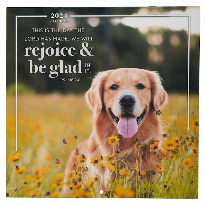 {=2024 Large Wall Calendar-Rejoice In The Lord-Psalm 118:24}