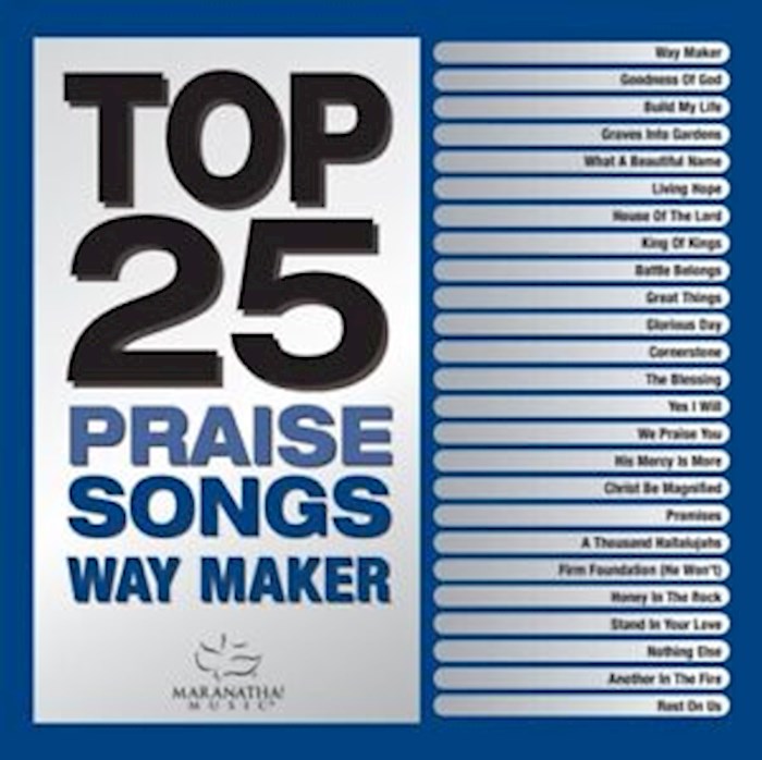 {=Audio CD-Top 25 Praise Songs Waymaker}