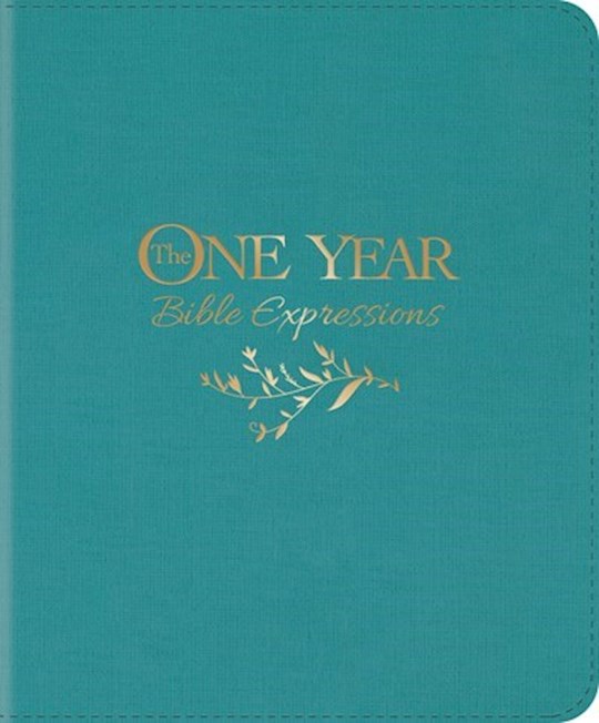{=NLT The One Year Bible Expressions-Tidewater Teal LeatherLike}