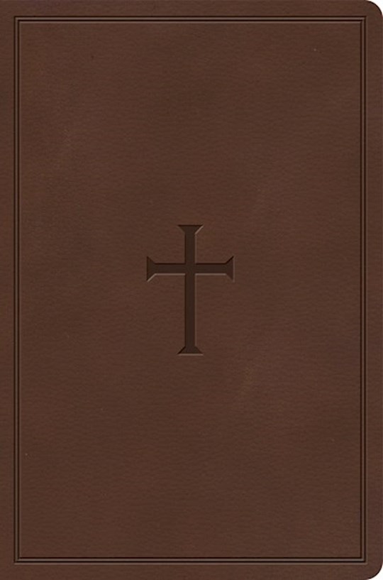 {=CSB Giant Print Reference Bible-Brown LeatherTouch}