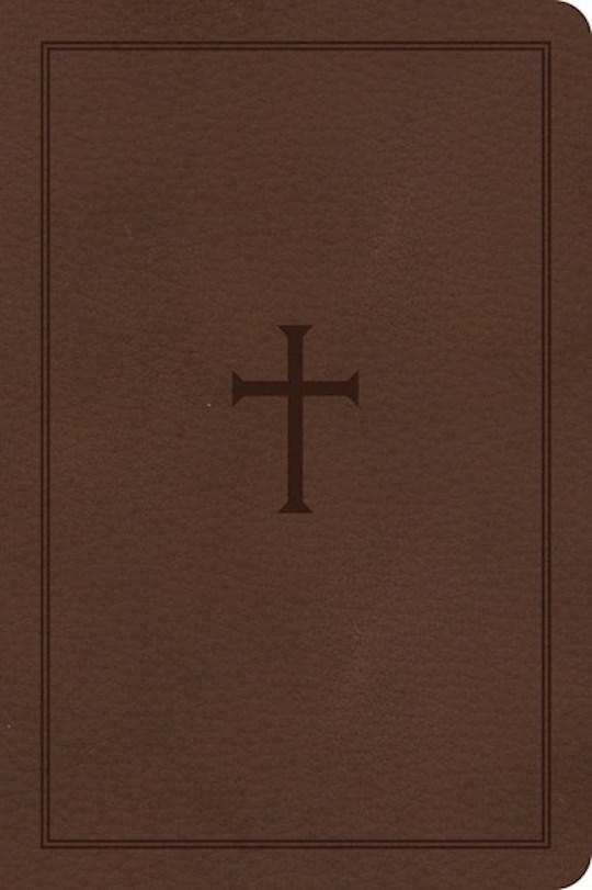 {=CSB Large Print Compact Reference Bible-Brown Leathertouch}