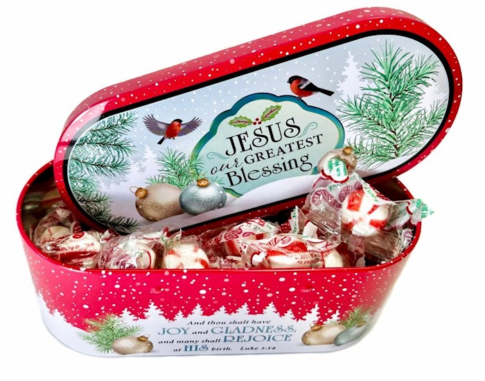 {=Candy-Jesus Our Greatest Blessing Tin-Soft Peppermint (4 Oz)}