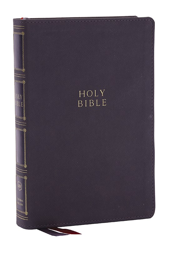 {=KJV Compact Center-Column Reference Bible (Comfort Print)-Gray Leathersoft}