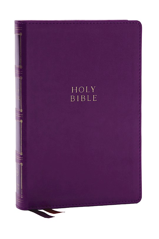 {=KJV Compact Center-Column Reference Bible (Comfort Print)-Purple Leathersoft Indexed}