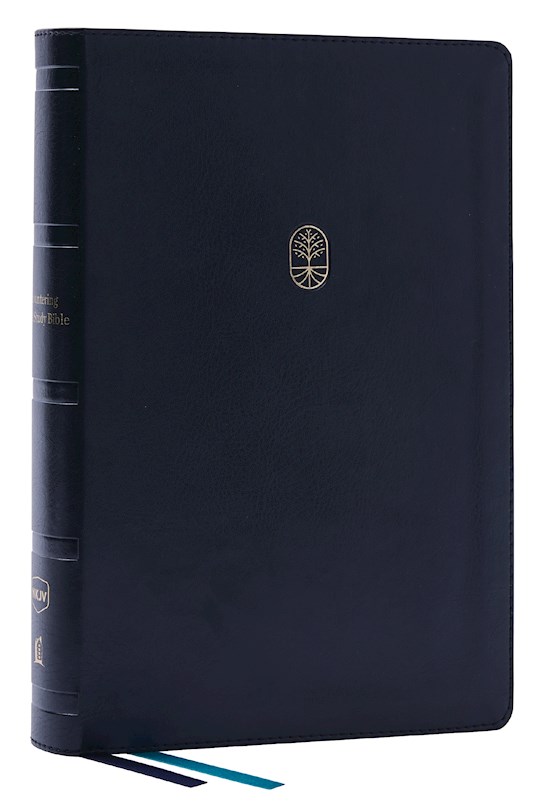 {=NKJV Encountering God Study Bible (Comfort Print)-Black Leathersoft}