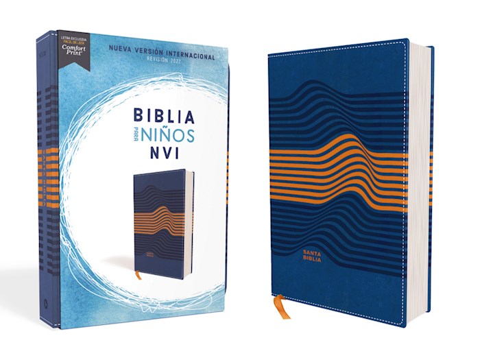 {=Span-NIV Holy Bible For Kids (Revised Text 2022) (Biblia Para Ninos  Texto Revisado 2022)-Blue Leathersof}