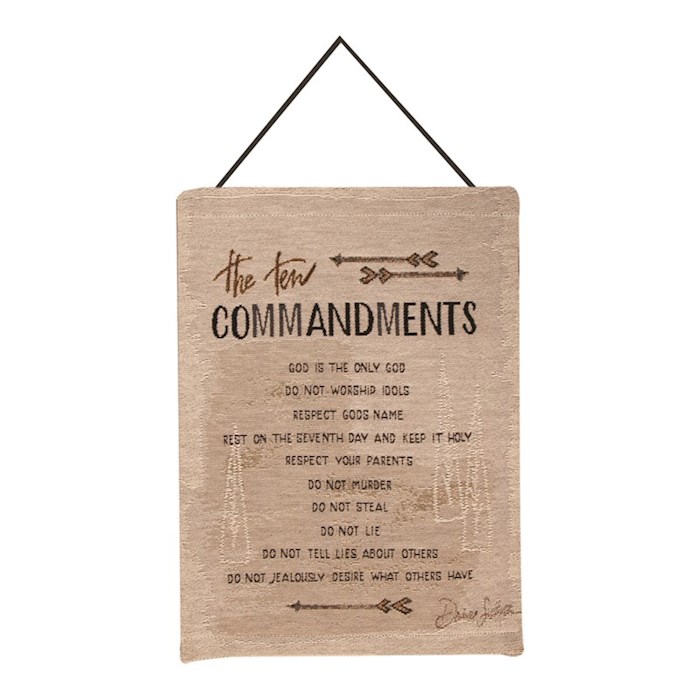 {=Bannerette-Ten Commandments (Tapestry) (13" x 18")}