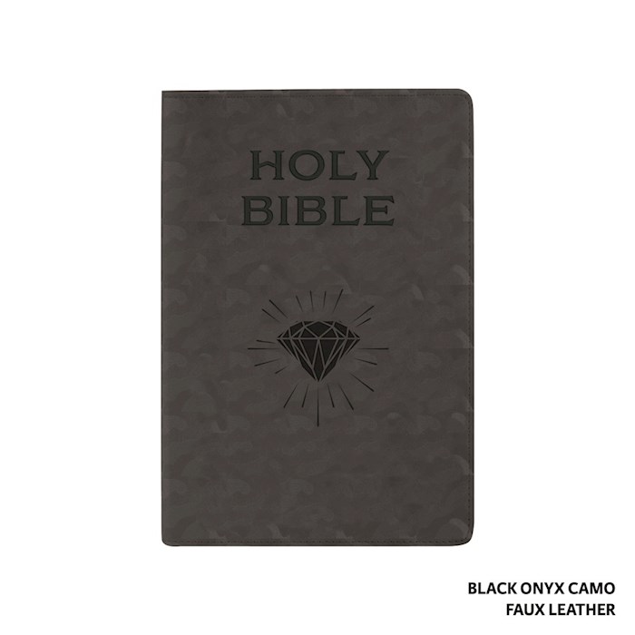 {=LSB Children's Bible-Onyx Black Camo Faux Leather}