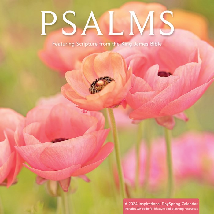 {=2024 Psalms Pink Poppies Wall Calendar}