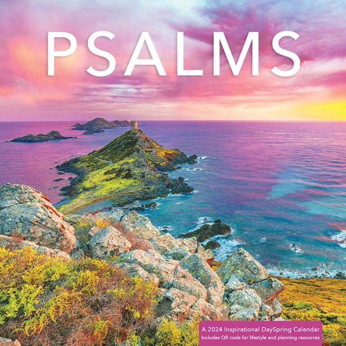 {=2024 Psalms Ocean Sunset Wall Calendar}