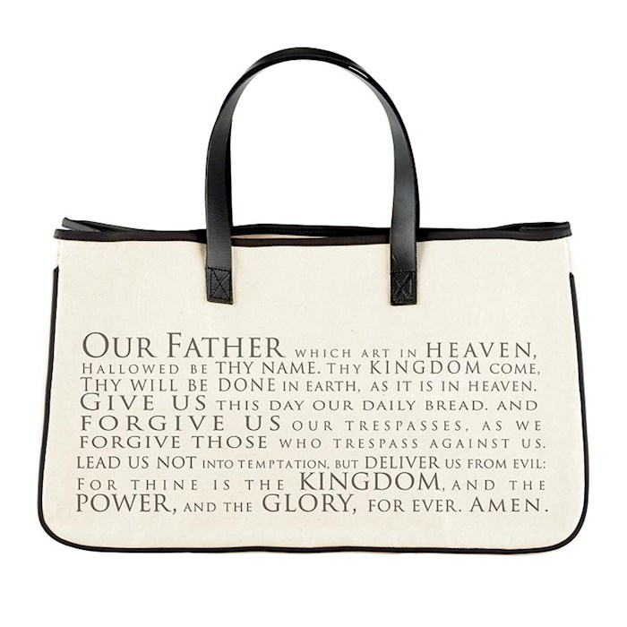 {=Canvas Tote-Our Father (20" x 11" w/6"Gusset)}