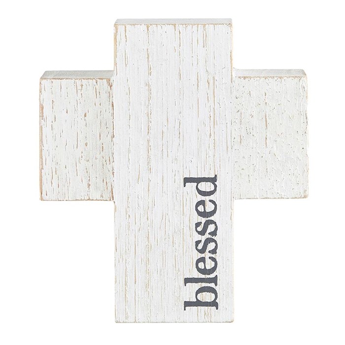 {=Small Cross-Paulownia Wood-Blessed (3.75" x 4" x 1.325")}
