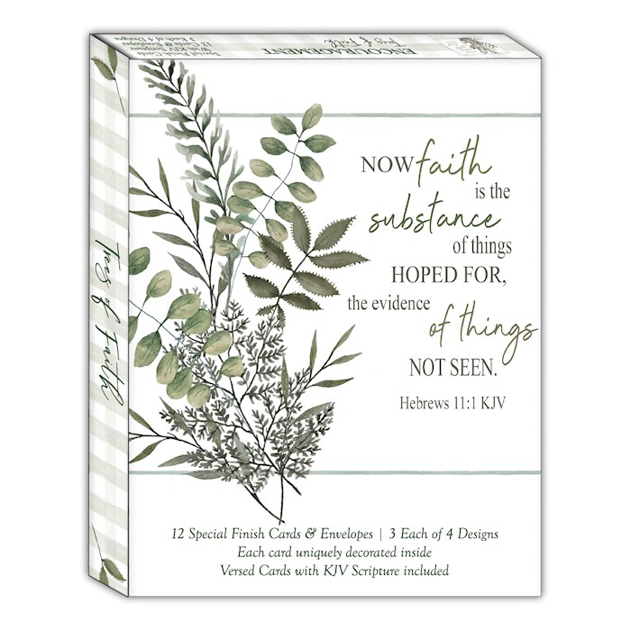 {=Card-Boxed-Shared Blessings-Encouragement-Trees Of Faith (Box Of 12)}