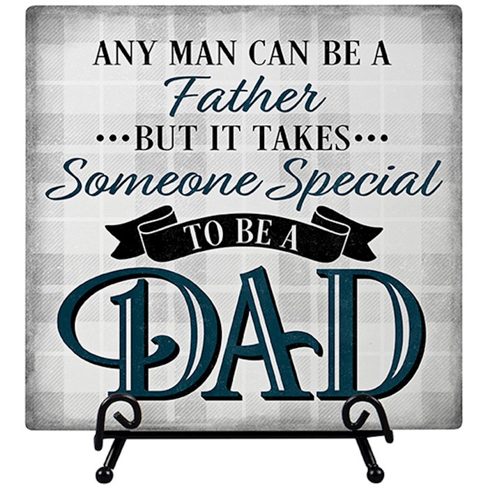 {=Easel Plaque-Special Dad (6" x 6")}
