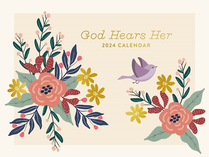 {=Calendar-2024-God Hears Her Inspirational Wall (12" X 9")}