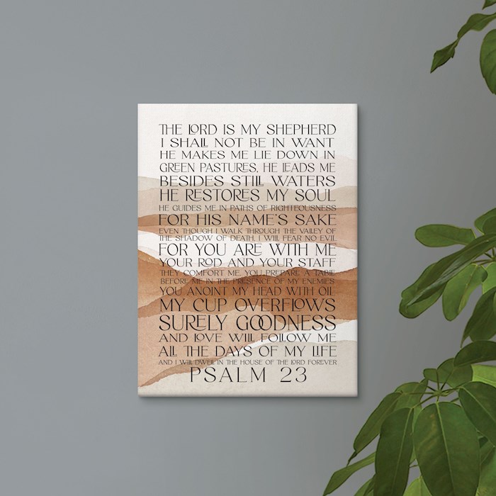{=Canvas Print-Psalm 23 (12 x 15.75)}