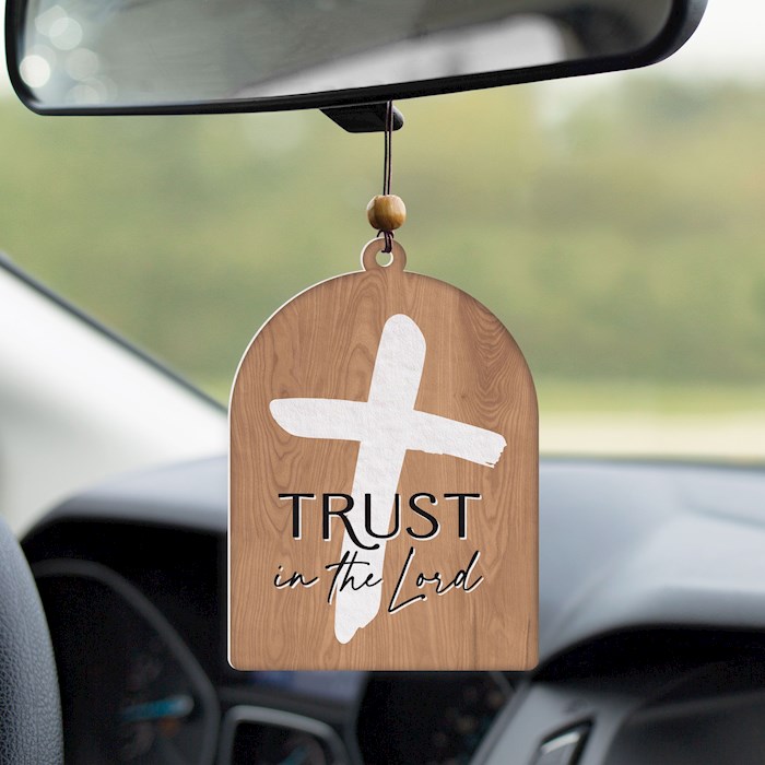 {=Air Freshener-Trust In The Lord/Woodland Spice (Pack Of 6)}