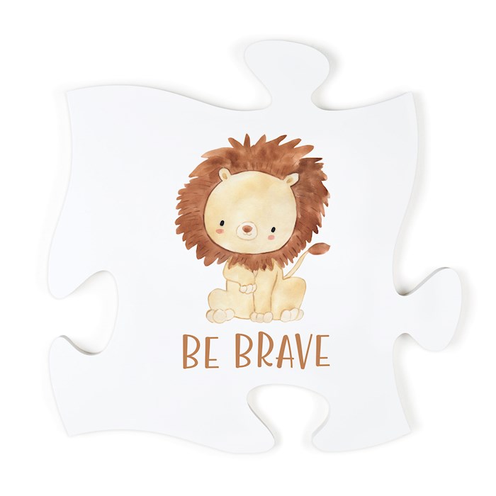 {=Puzzle Piece-Be Brave-Lion (12 x 12)}