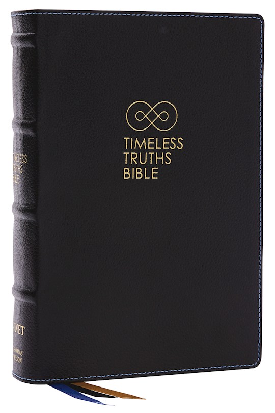 {=NET Timeless Truths Bible (Comfort Print)-Black Genuine Leather}