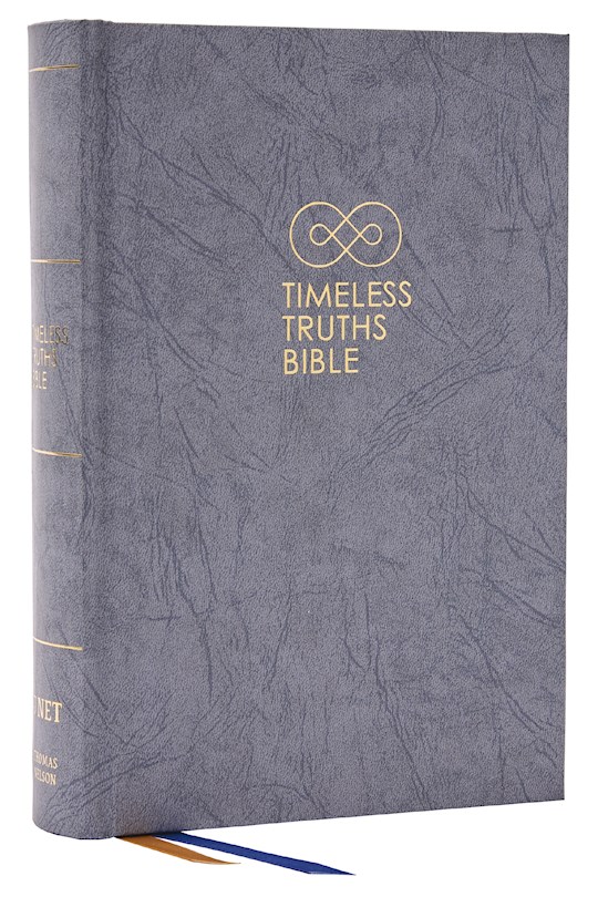 {=NET Timeless Truths Bible (Comfort Print)-Gray Hardcover}