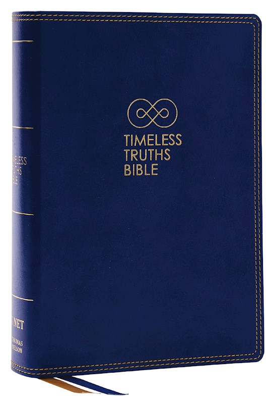 {=NET Timeless Truths Bible (Comfort Print)-Blue Leathersoft}