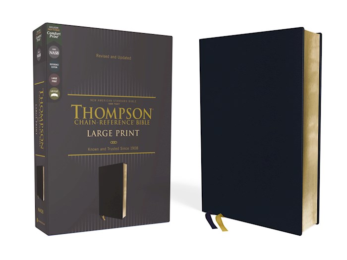 {=NASB 1995 Thompson Chain-Reference Bible/Large Print (Comfort Print)-Navy Leathersoft}