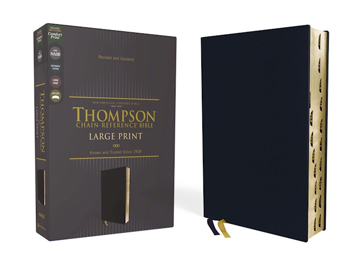 {=NASB 1995 Thompson Chain-Reference Bible/Large Print (Comfort Print)-Navy Leathersoft Indexed}