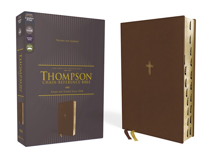 {=NASB 1995 Thompson Chain-Reference Bible (Comfort Print)-Brown Leathersoft Indexed}