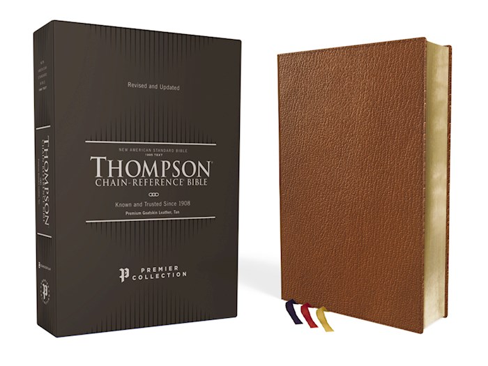 {=NASB 1995 Thompson Chain-Reference Bible/Large Print (Comfort Print)-Tan Premium Goatskin Leather}