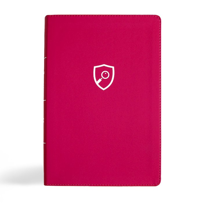 {=CSB Defend Your Faith Bible-Pink LeatherTouch}